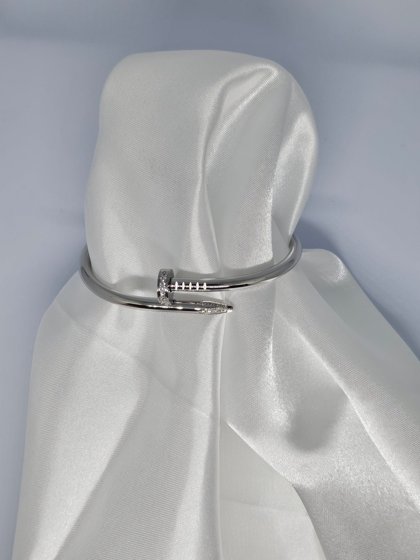 SAMIRA Nail Bangle - Stainless Steel