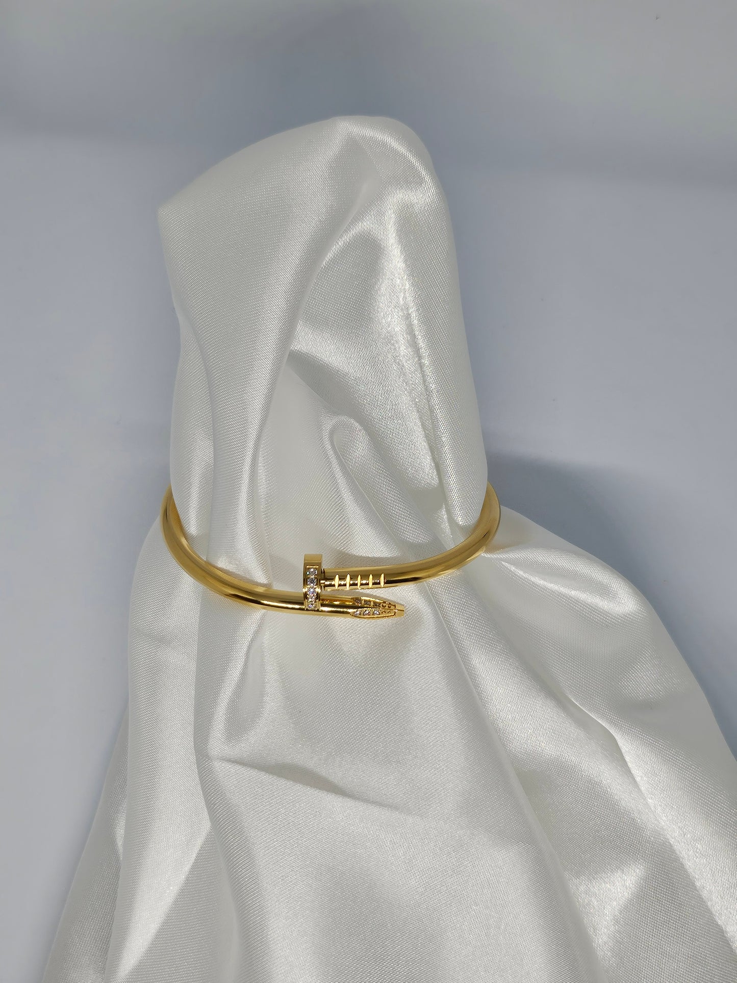 SAMIRA Nail Bangle - Stainless Steel