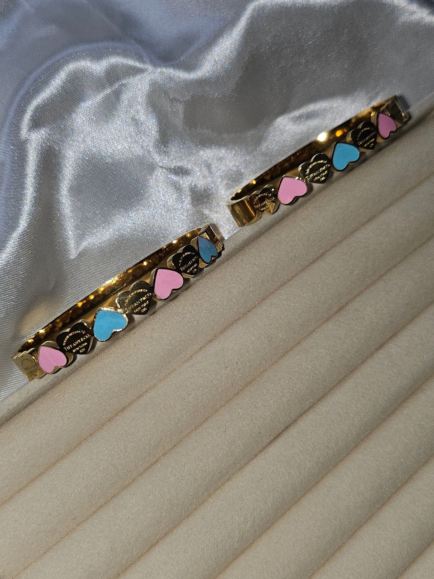 ATHENA Heart Bangle - 18K Gold Plated Bangle
