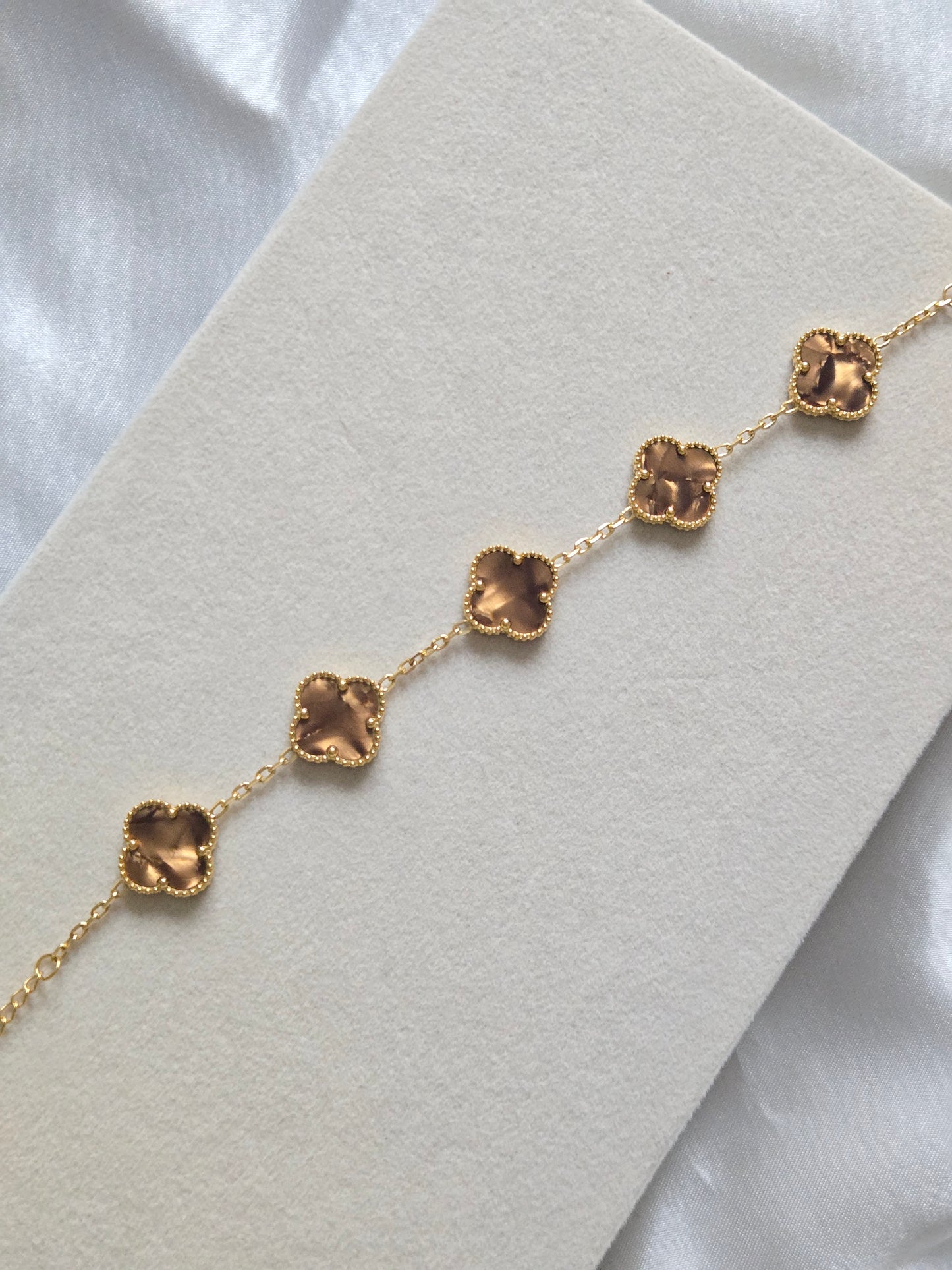 MOONLIGHT Marble 15mm Bracelet - 18K Gold Plated