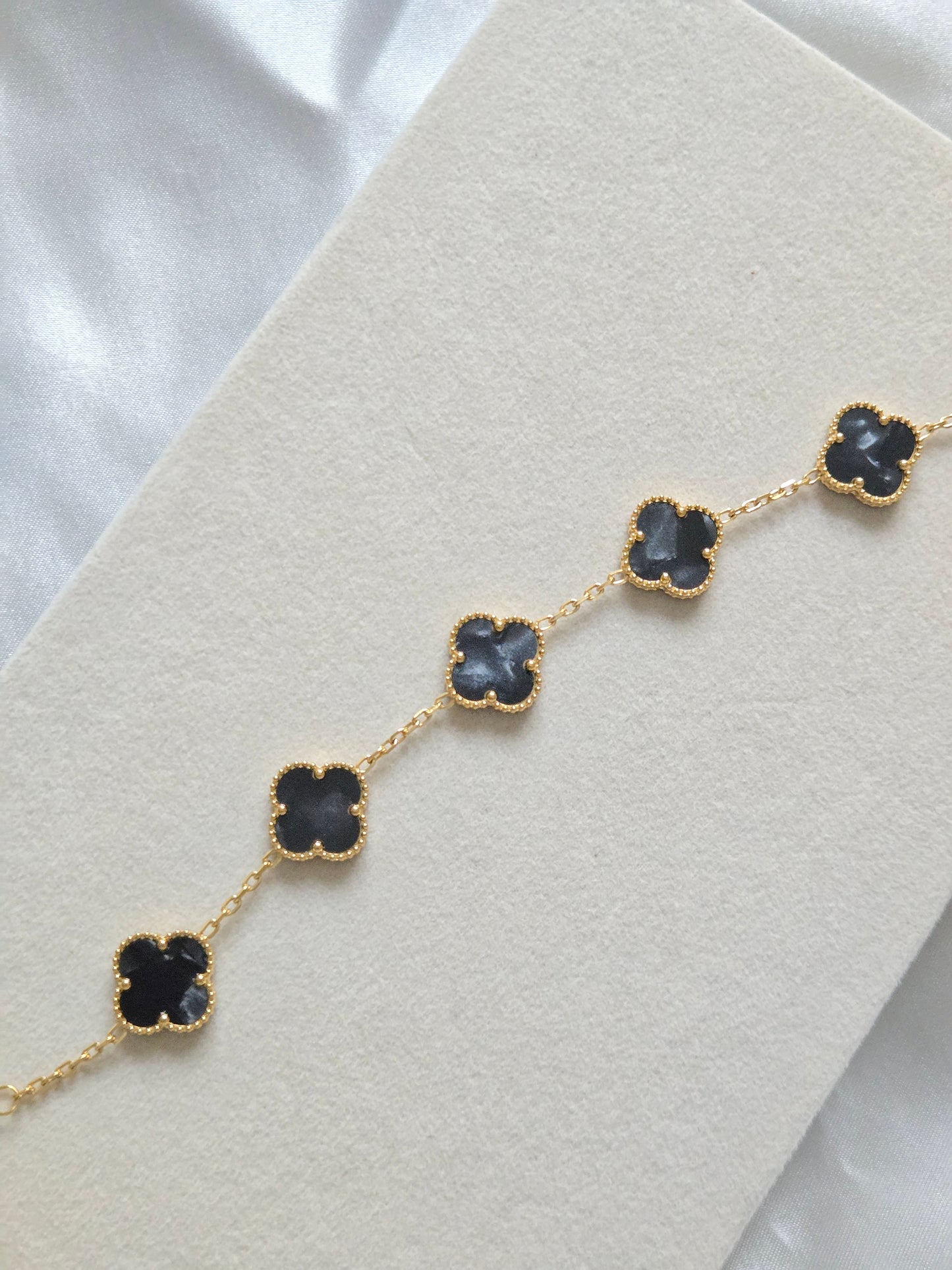 MOONLIGHT Marble 15mm Bracelet - 18K Gold Plated