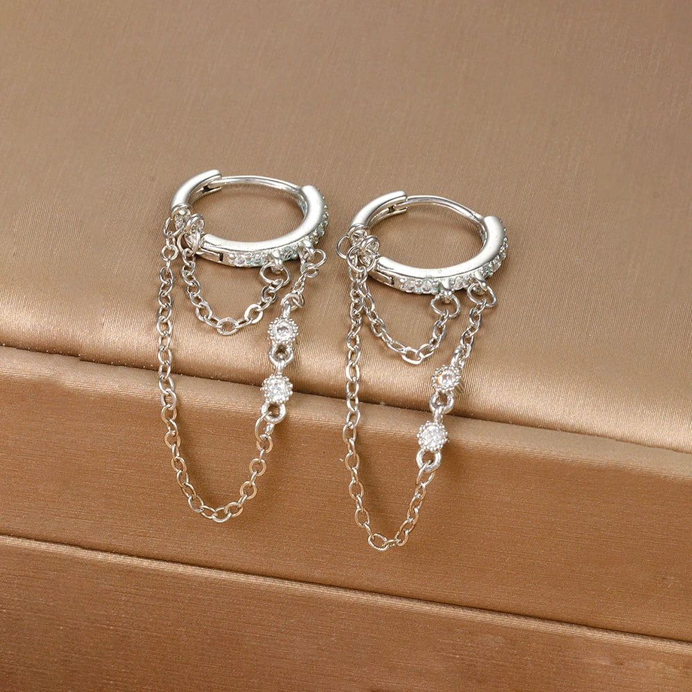 SELENE Tassel Drop Earrings - Stainless Steel