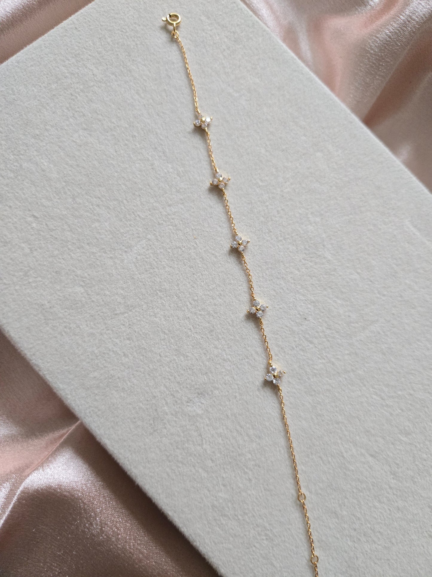 ASTRA Gold Thin Bracelet - 925 Sterling Silver