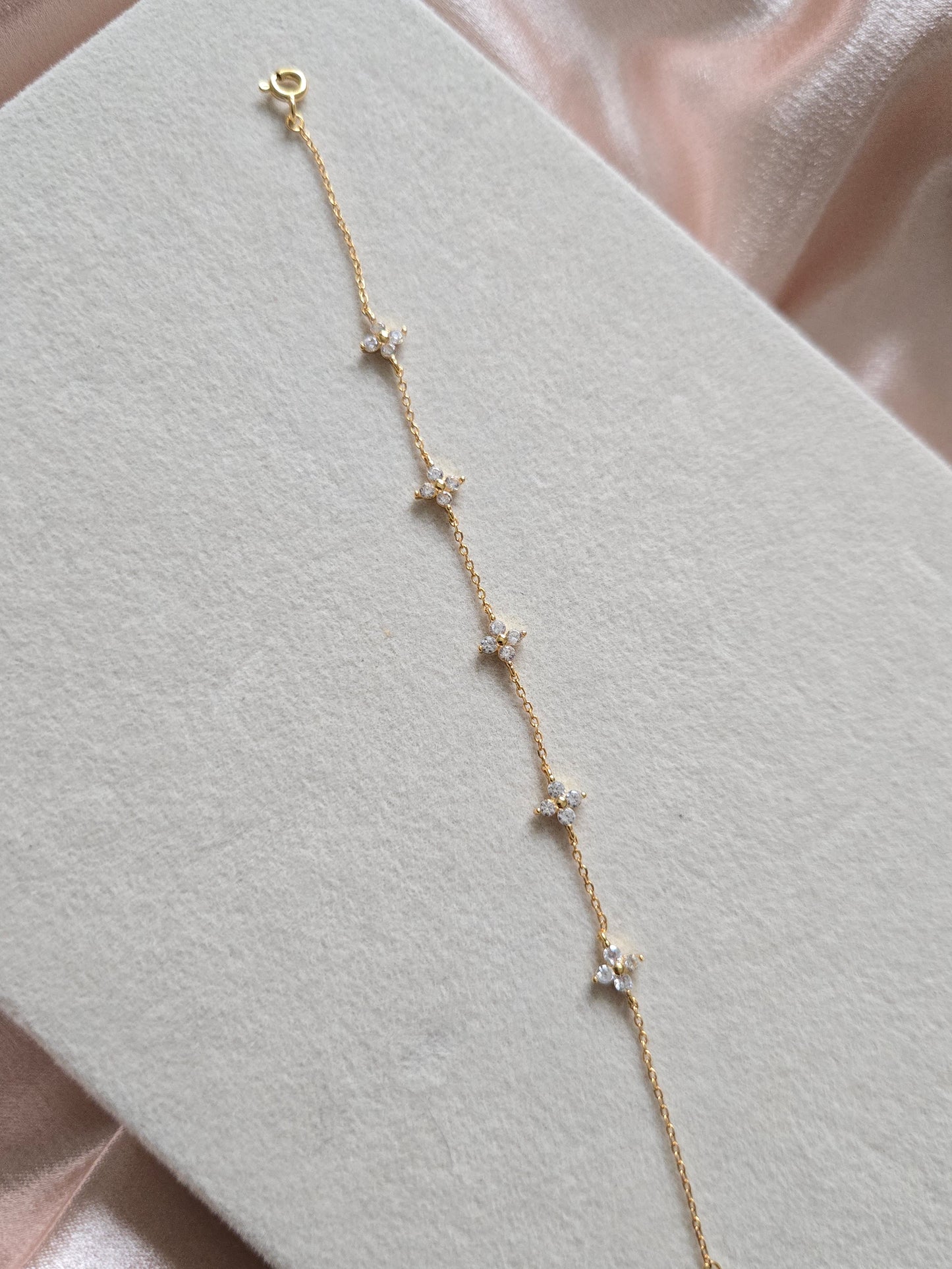 ASTRA Gold Thin Bracelet - 925 Sterling Silver