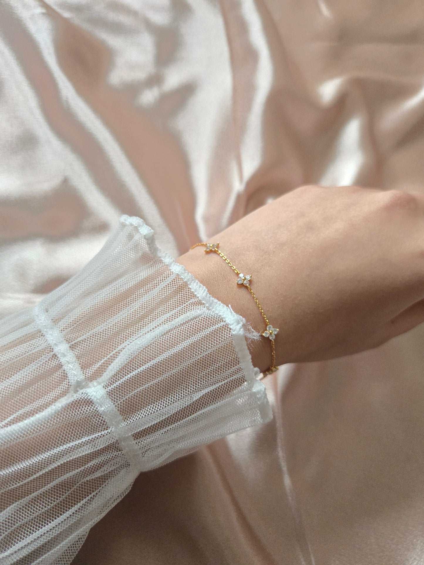 ASTRA Gold Thin Bracelet - 925 Sterling Silver