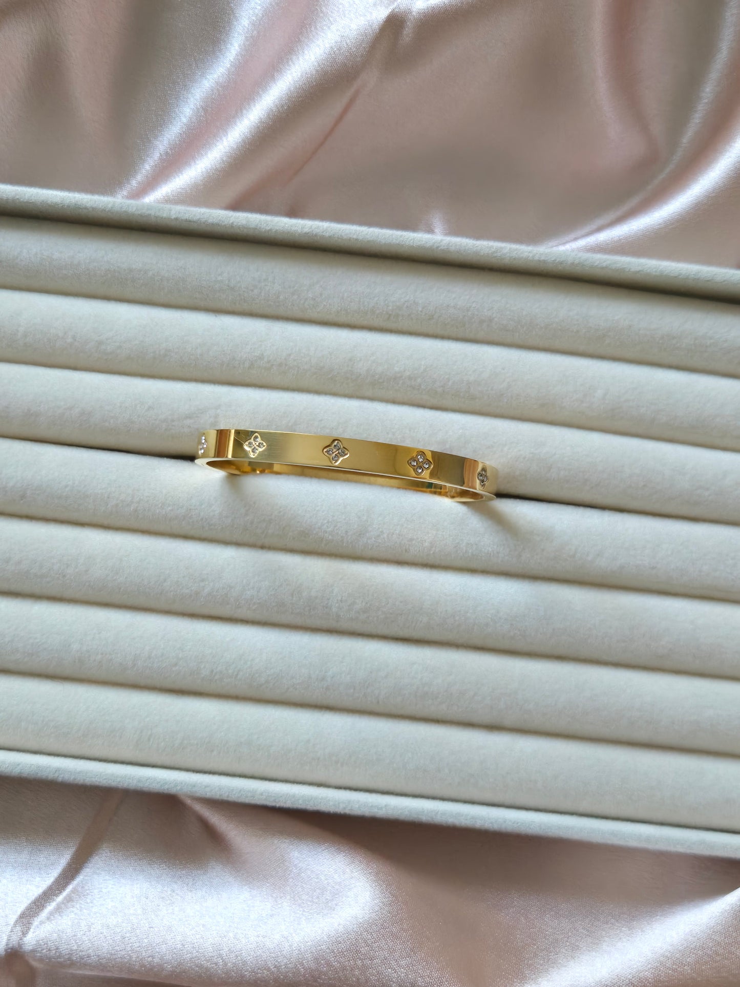 CELESTE Jewel Bangle - 18K Gold Plated