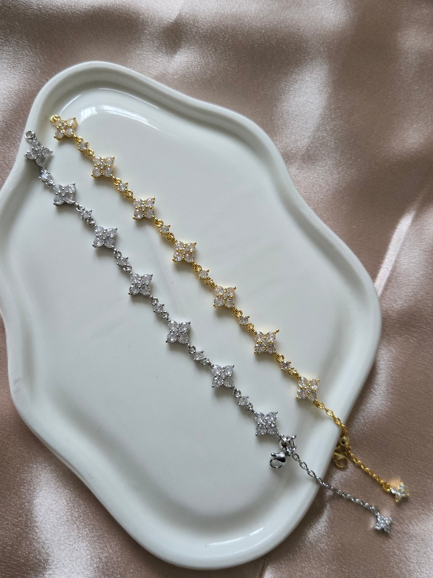 ARISSA Crystal Bracelet - Stainless Steel
