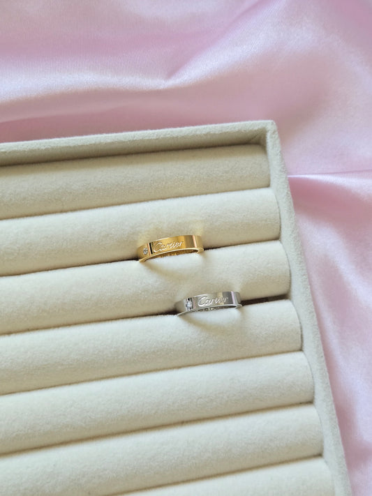 SIENNA Jewel Band Rings - Stainless Steel