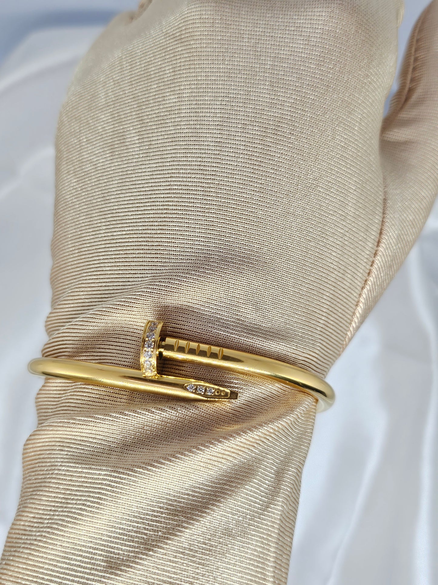 SAMIRA - Gold & Silver Nail Bangle