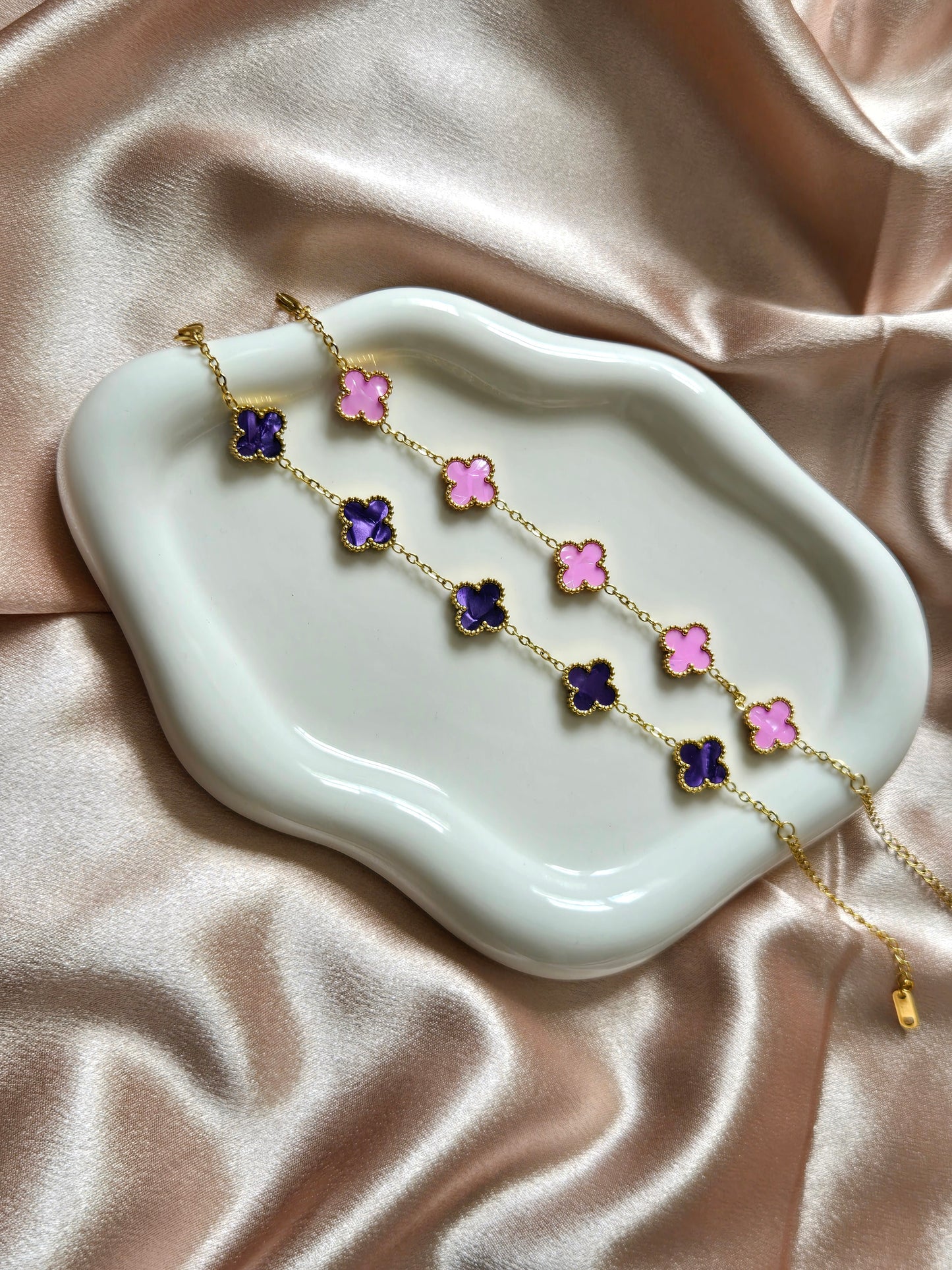 VENA Marble Bracelet - 18K Gold Plated - 13mm