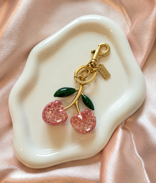 JADE Bag Charms - Rose Cherry