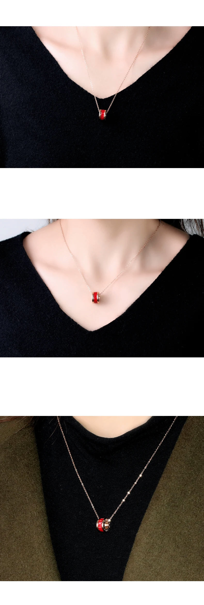 BALA Ring Necklace 18K Gold Plated