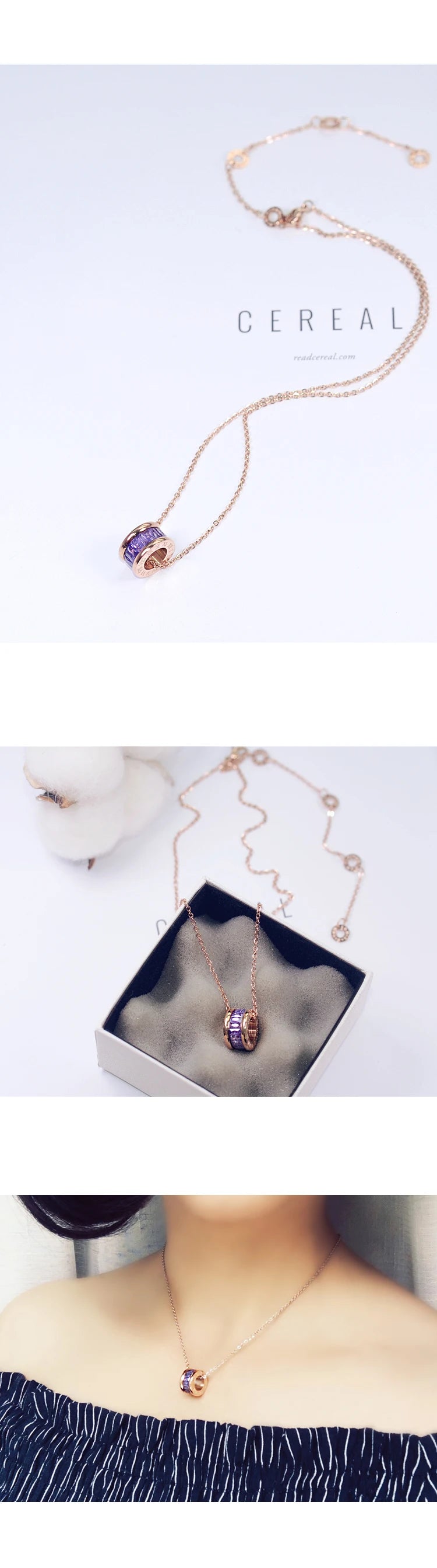 BALA Ring Necklace 18K Gold Plated