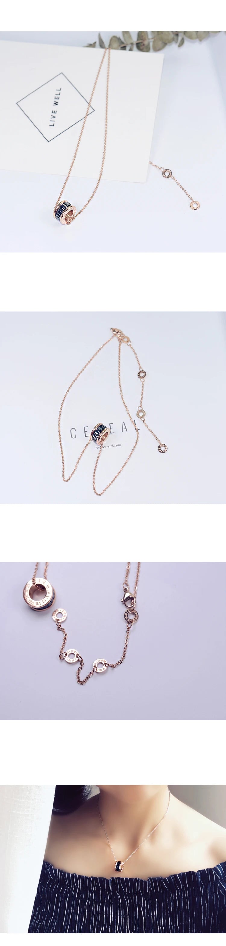 BALA Ring Necklace 18K Gold Plated