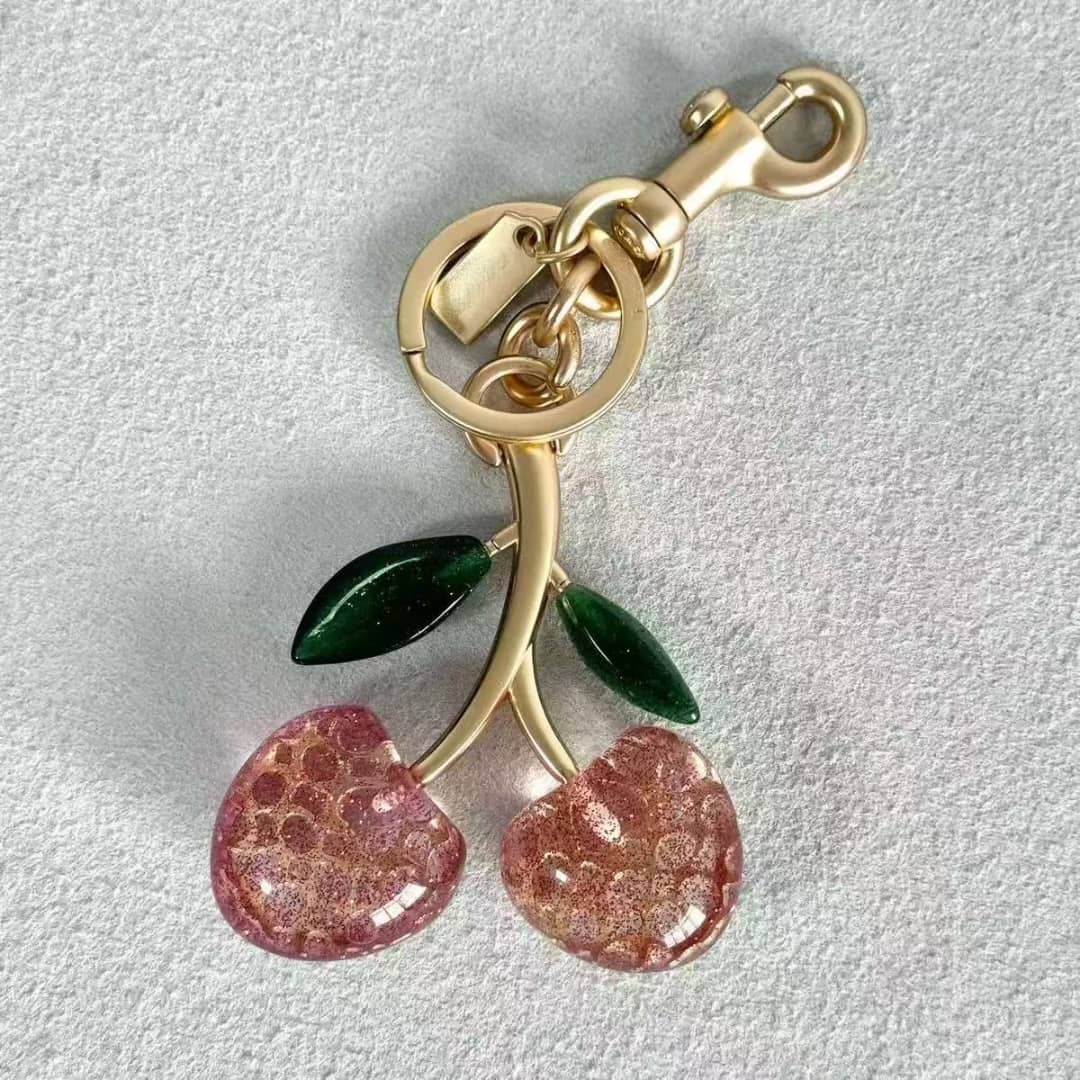 JADE Bag Charms - Rose Cherry