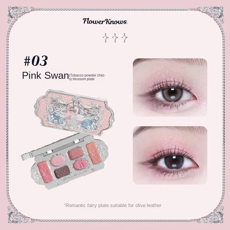 Flower Knows black Swan Ballet Eyeshadow Palette