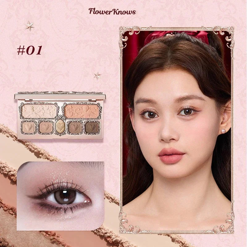 Flower Knows black Swan Ballet Eyeshadow Palette