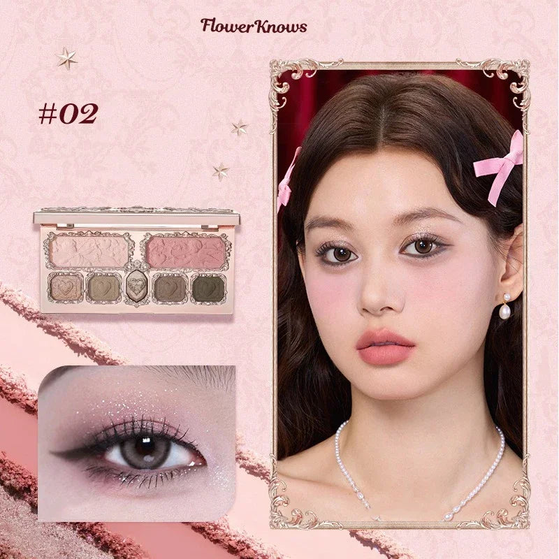 Flower Knows black Swan Ballet Eyeshadow Palette