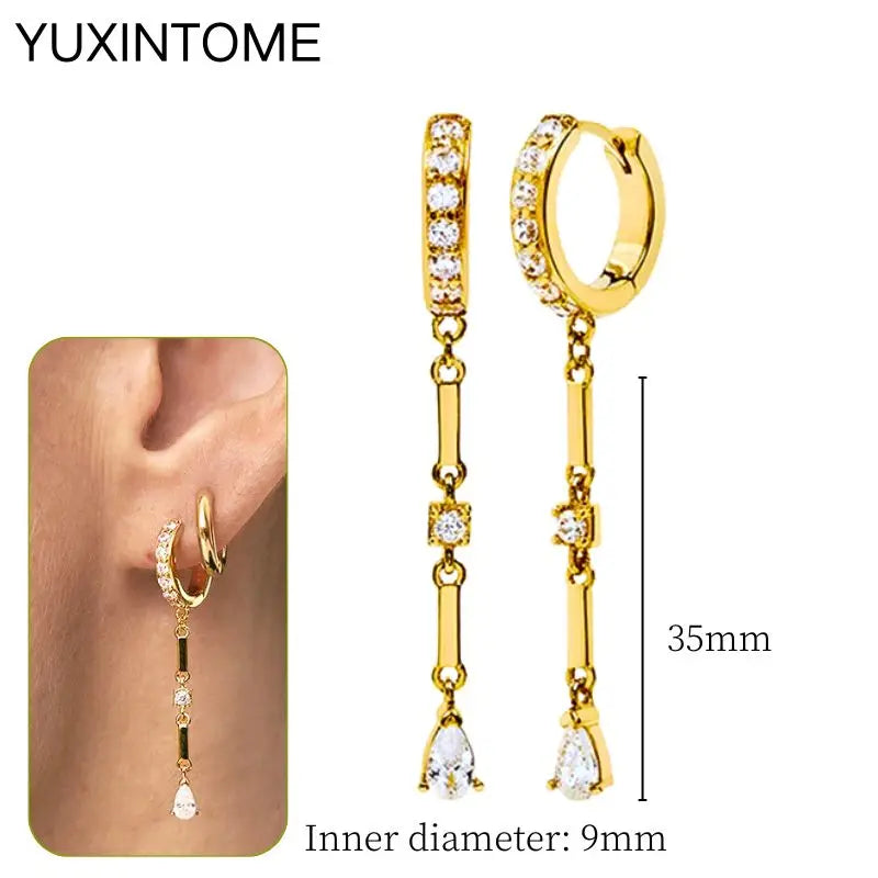 EMILY Zirconia Earrings - 925 Sterling Silver