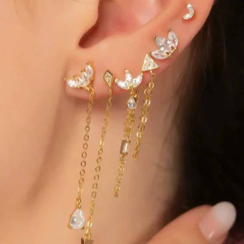EMILY Zirconia Earrings - 925 Sterling Silver