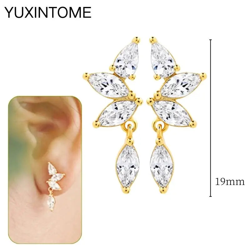 EMILY Zirconia Earrings - 925 Sterling Silver