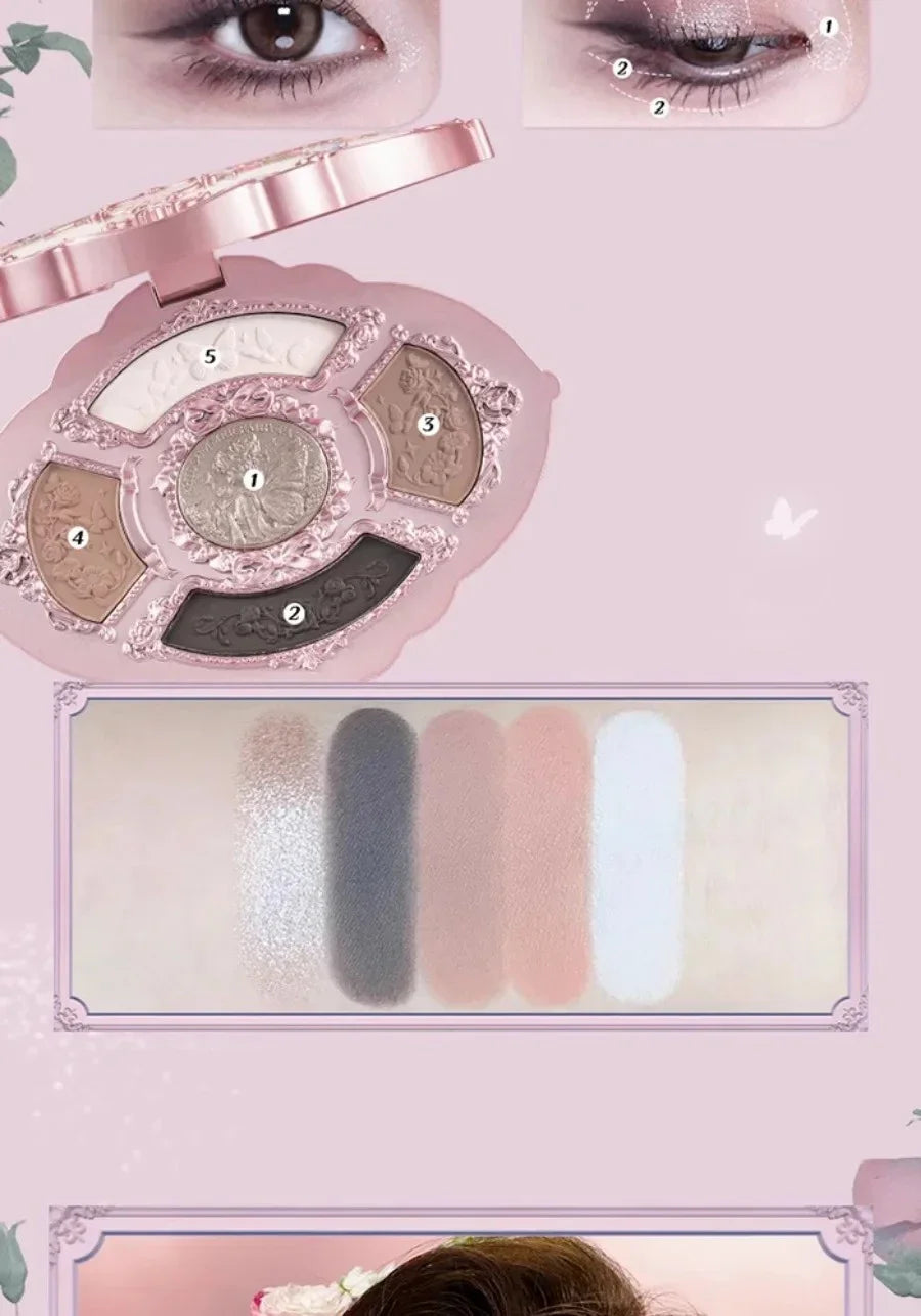 Flower Knows black Swan Ballet Eyeshadow Palette