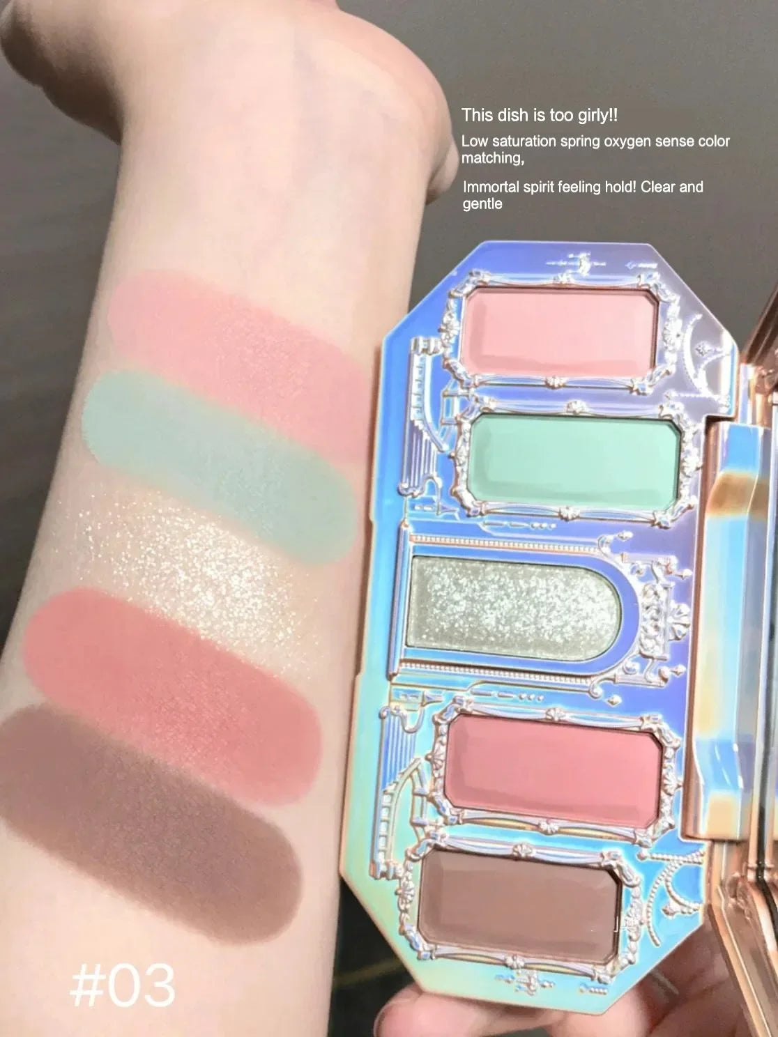Flower Knows black Swan Ballet Eyeshadow Palette