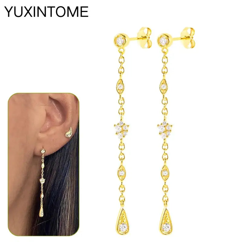 EMILY Zirconia Earrings - 925 Sterling Silver