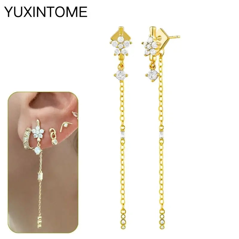EMILY Zirconia Earrings - 925 Sterling Silver