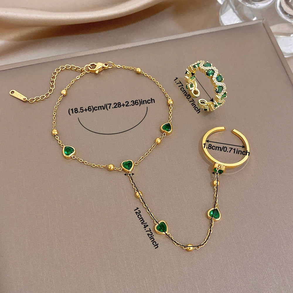 ESMERAY Finger Chain Bracelet