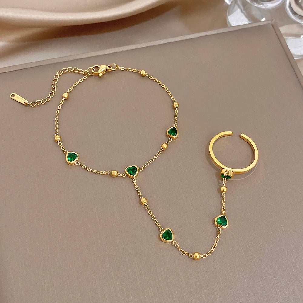 ESMERAY Finger Chain Bracelet