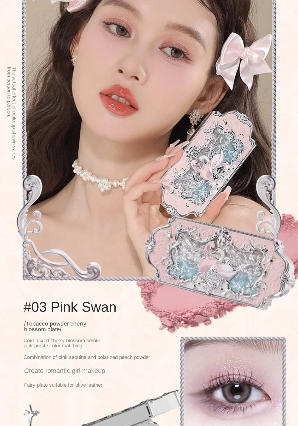 Flower Knows black Swan Ballet Eyeshadow Palette