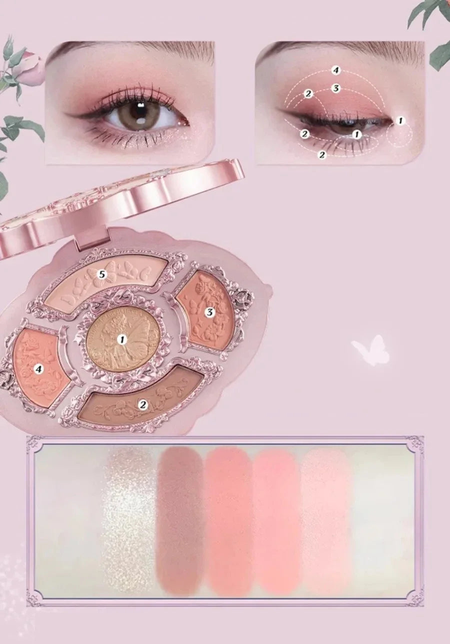 Flower Knows black Swan Ballet Eyeshadow Palette