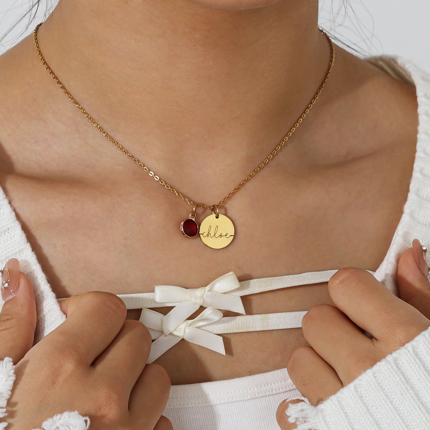 AMEERA Birthstone Custom Necklace