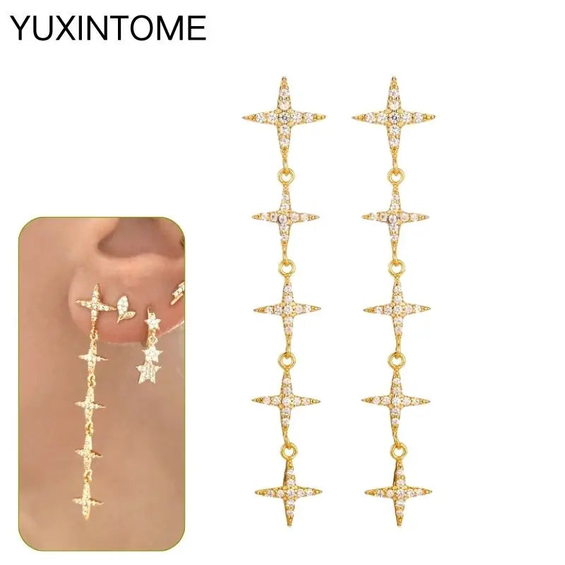 EMILY Zirconia Earrings - 925 Sterling Silver