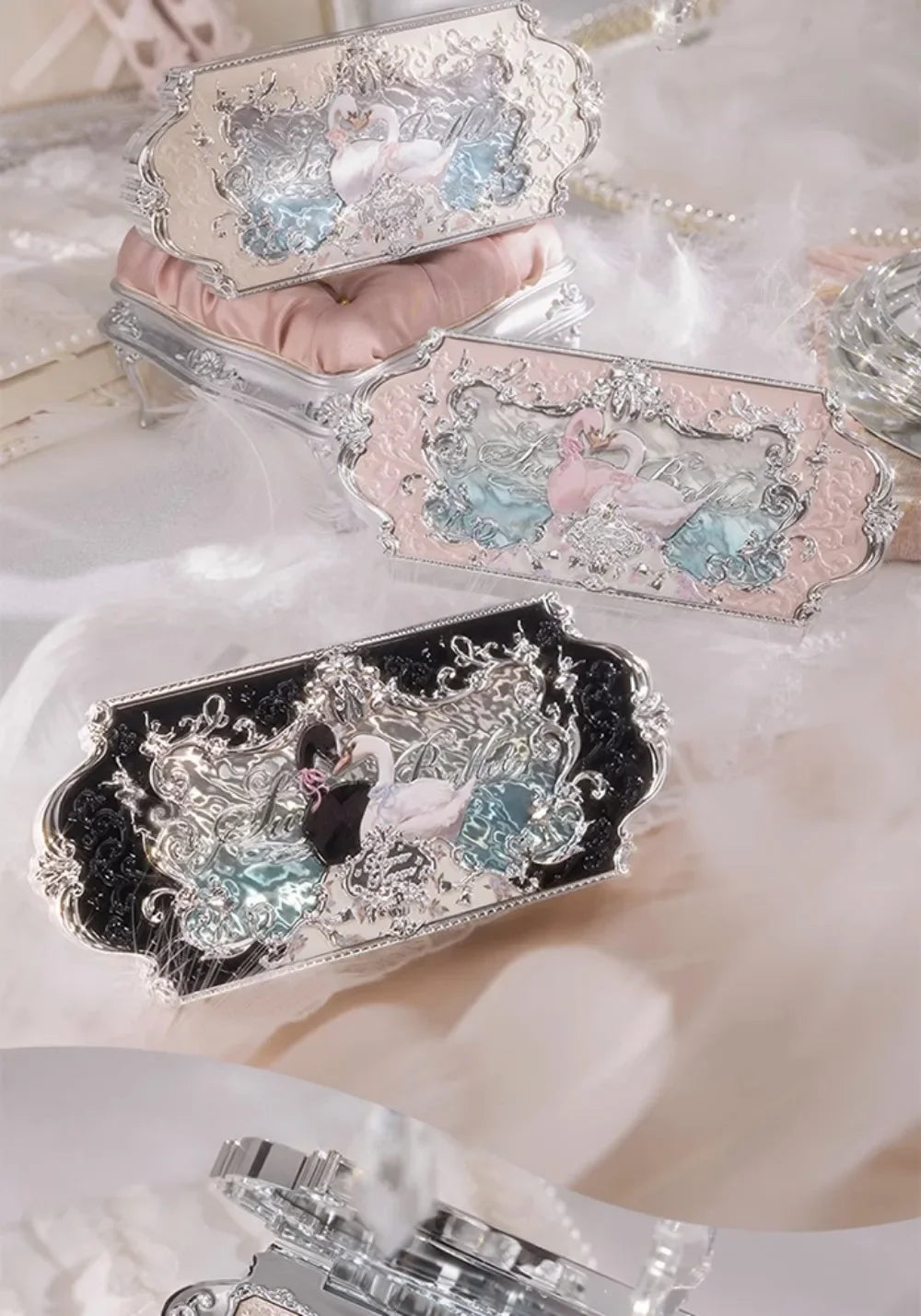 Flower Knows black Swan Ballet Eyeshadow Palette