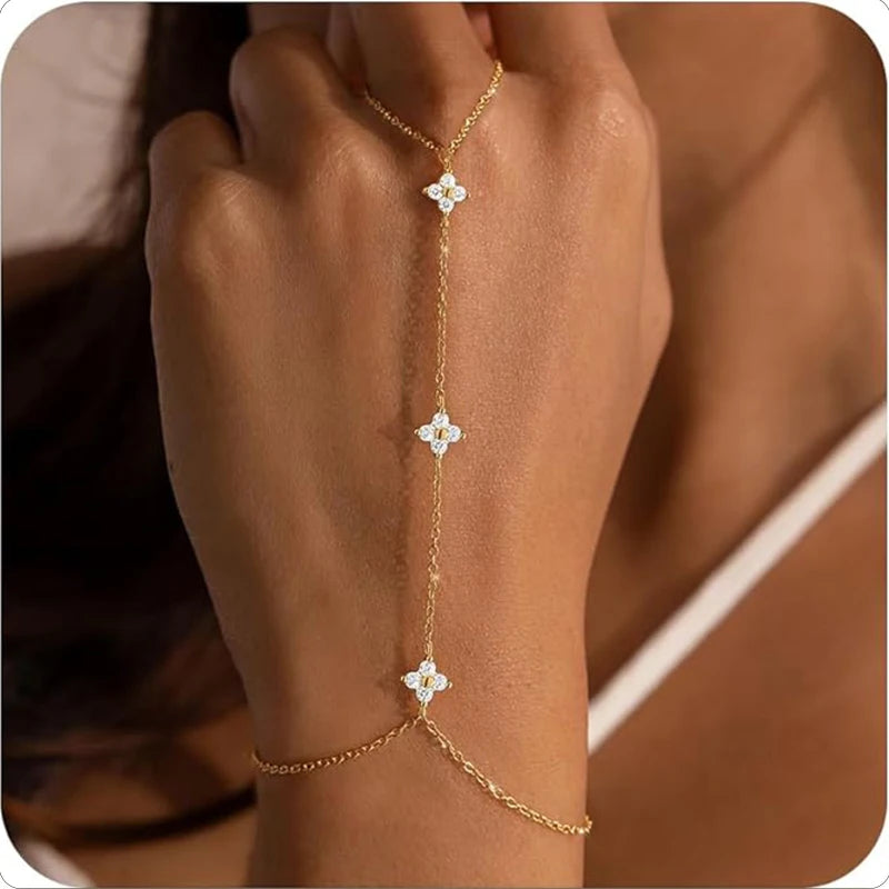 ELARA Finger Chain Bracelet