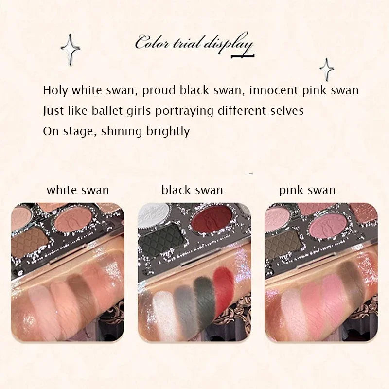 Flower Knows black Swan Ballet Eyeshadow Palette