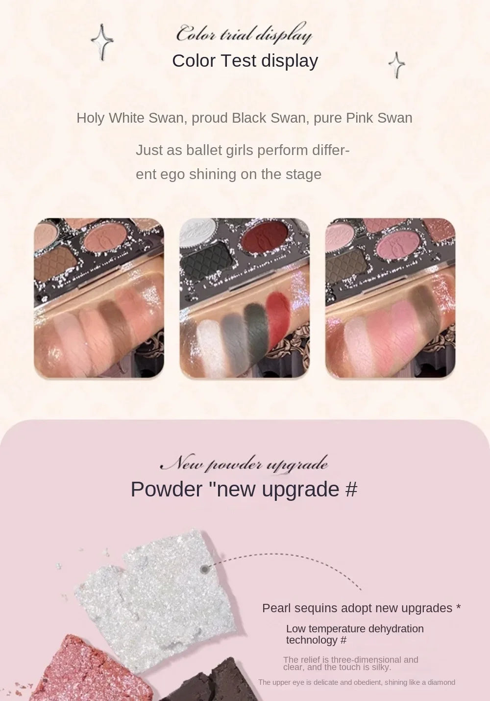 Flower Knows black Swan Ballet Eyeshadow Palette