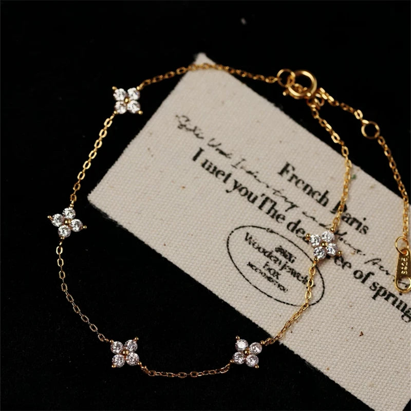 ASTRA Gold Thin Bracelet - 925 Sterling Silver