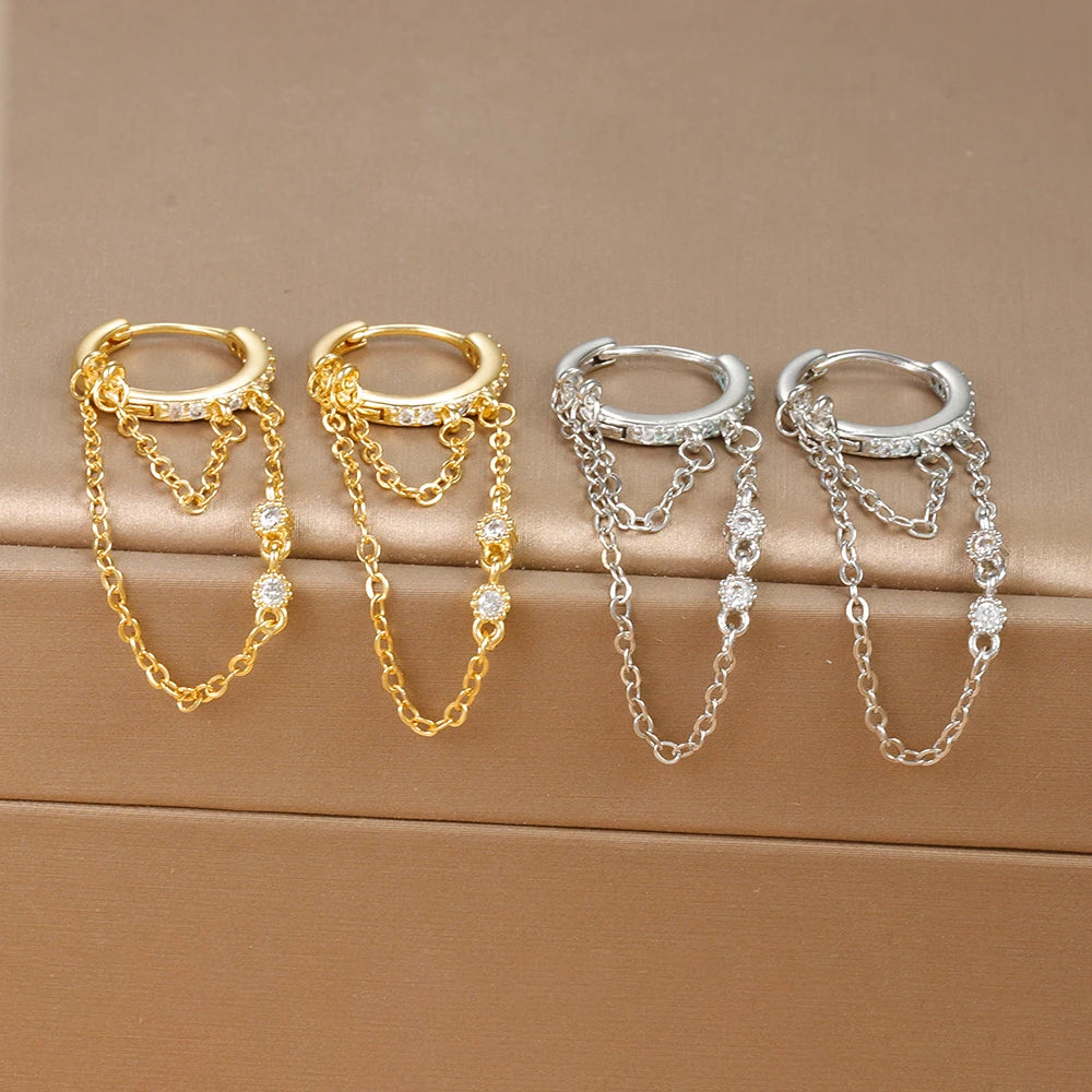 SELENE Tassel Drop Earrings - Stainless Steel