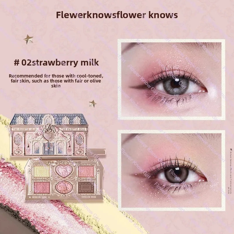 Flower Knows black Swan Ballet Eyeshadow Palette
