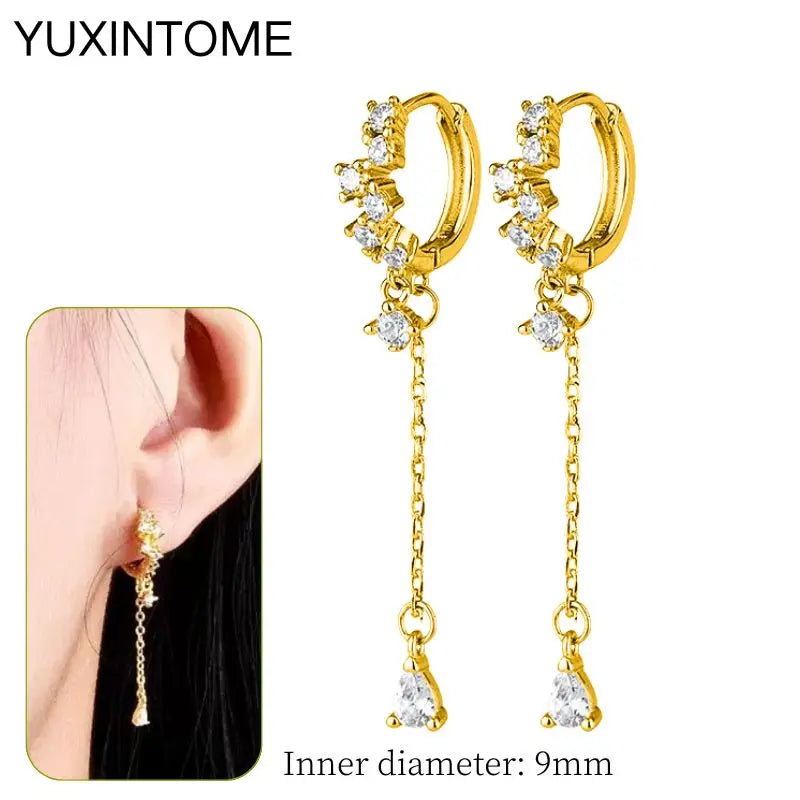EMILY Zirconia Earrings - 925 Sterling Silver