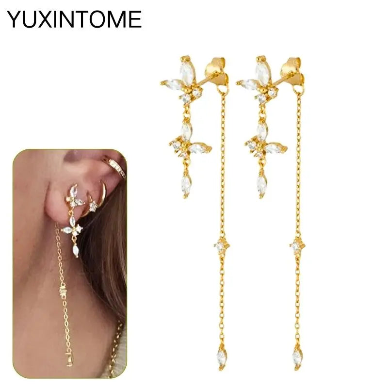 EMILY Zirconia Earrings - 925 Sterling Silver