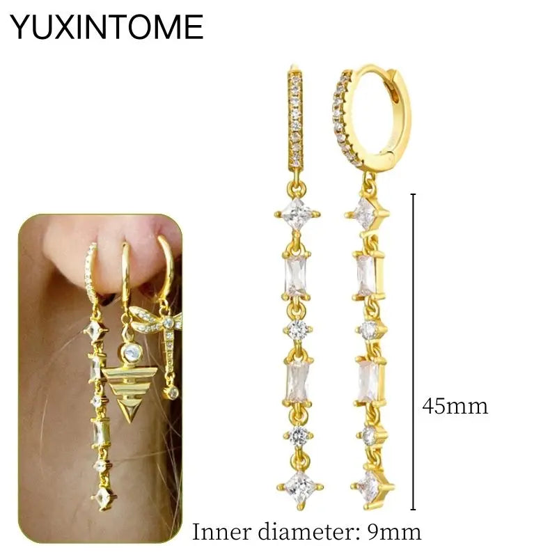 EMILY Zirconia Earrings - 925 Sterling Silver