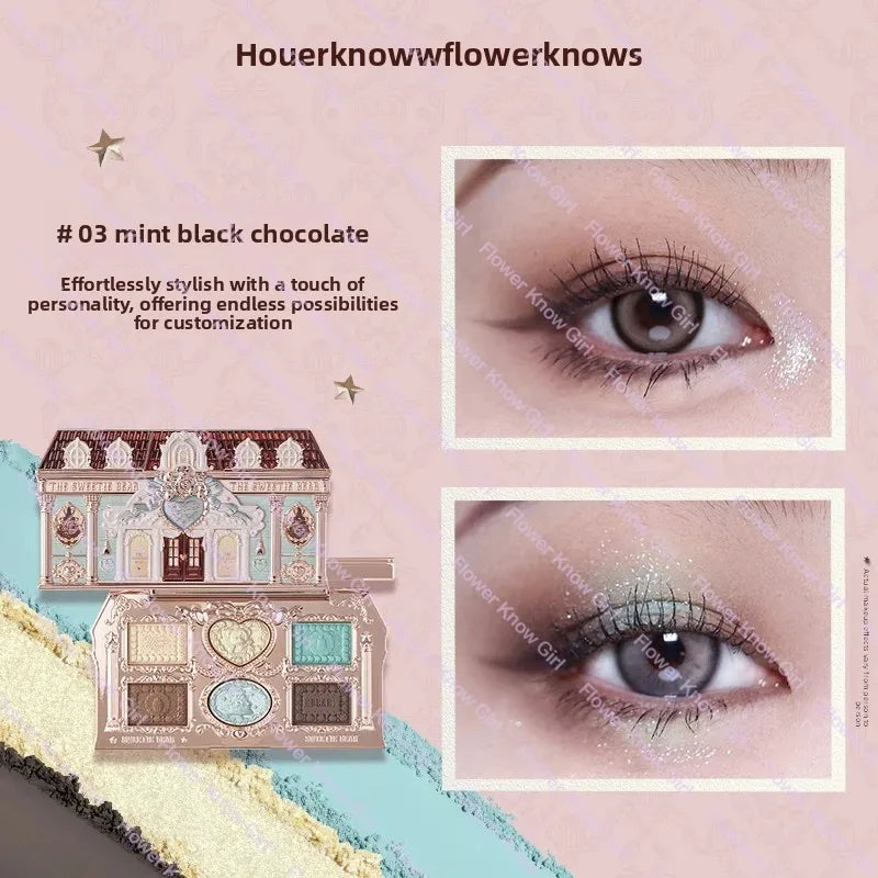 Flower Knows black Swan Ballet Eyeshadow Palette