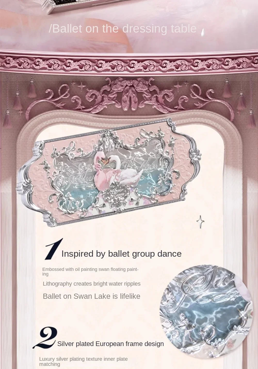 Flower Knows black Swan Ballet Eyeshadow Palette