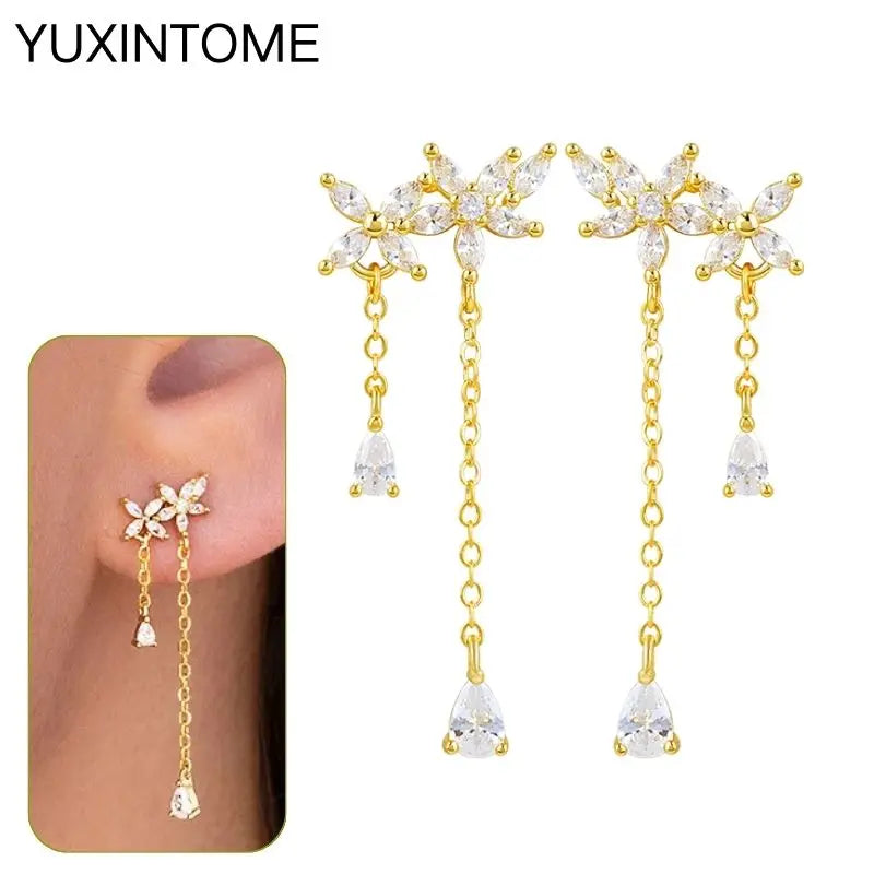 EMILY Zirconia Earrings - 925 Sterling Silver