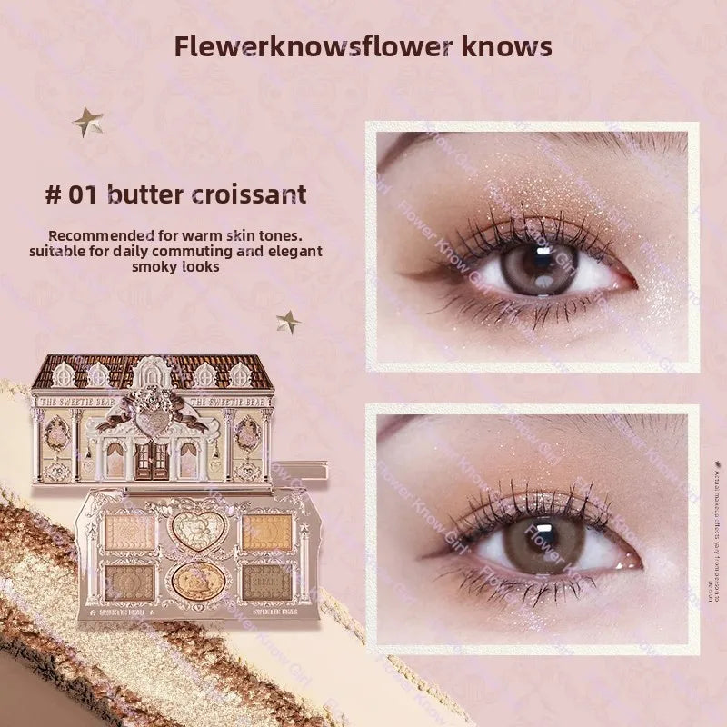 Flower Knows black Swan Ballet Eyeshadow Palette