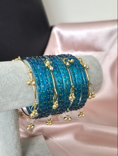 HAWA Kashmiri Bangles - Blue